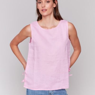 Charlie B W's Sleeveless Tank Top With Side Ties