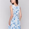 Charlie B Printed Sleeveless V-Neck Tiered Dress - Image 2